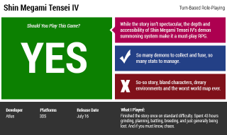 Illustration for article titled Shin Megami Tensei IV: The Kotaku Review